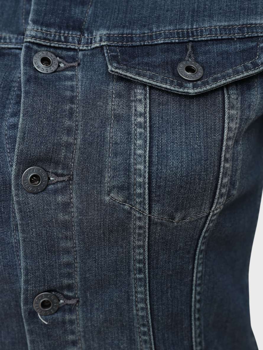 куртка джинсовая - фото 1