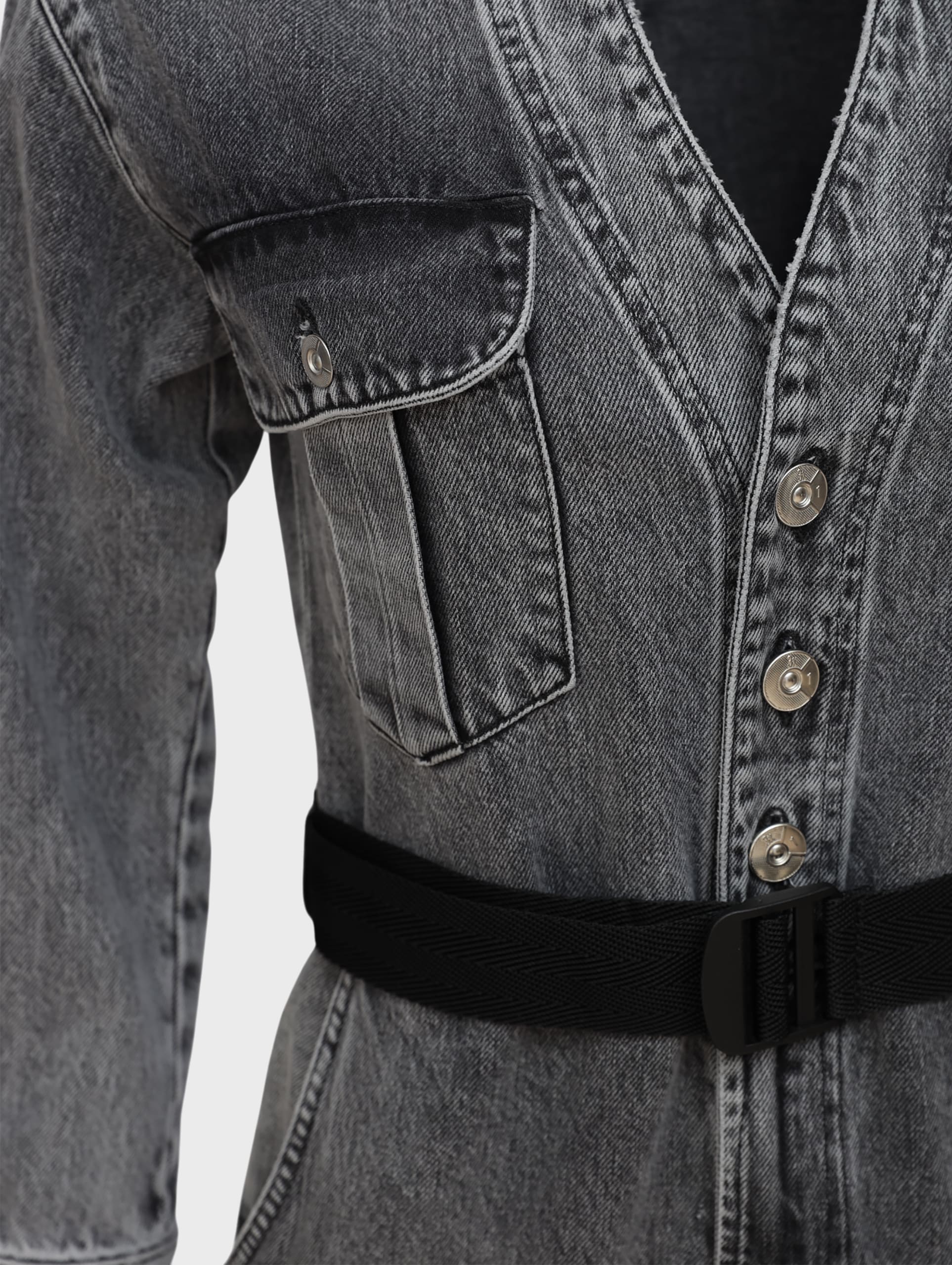 комбинезон джинсовый - фото 3