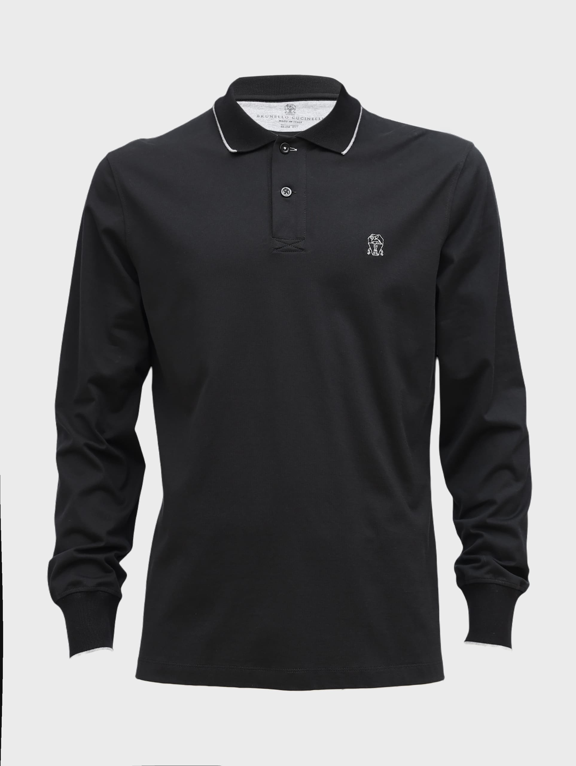 поло с длинным руковом 030724 - фото 1