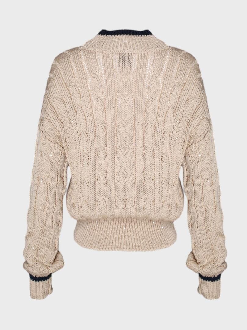 джемпер с V-образным вырезом 200215 - фото 2