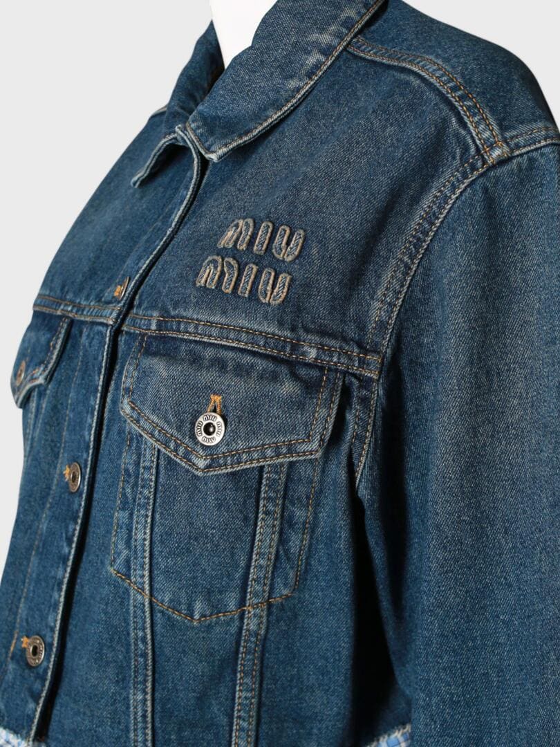 джинсовая рубашка 22032511 - фото 3